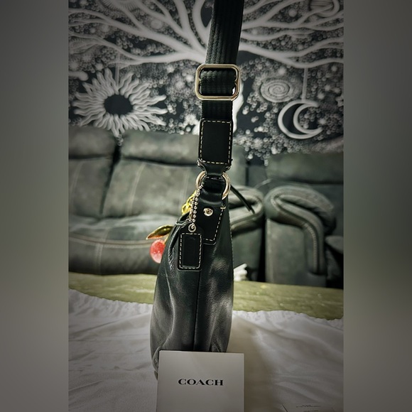 Vintage Coach soho Black Leather Shoulder Bag Crossbody purse - Picture 12 of 17